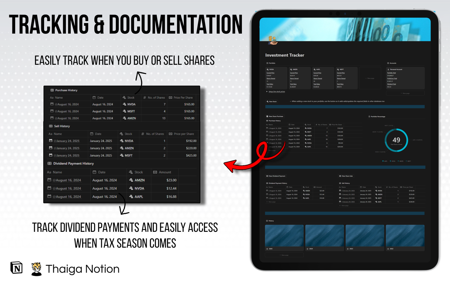 Notion Advanced Investment Tracker