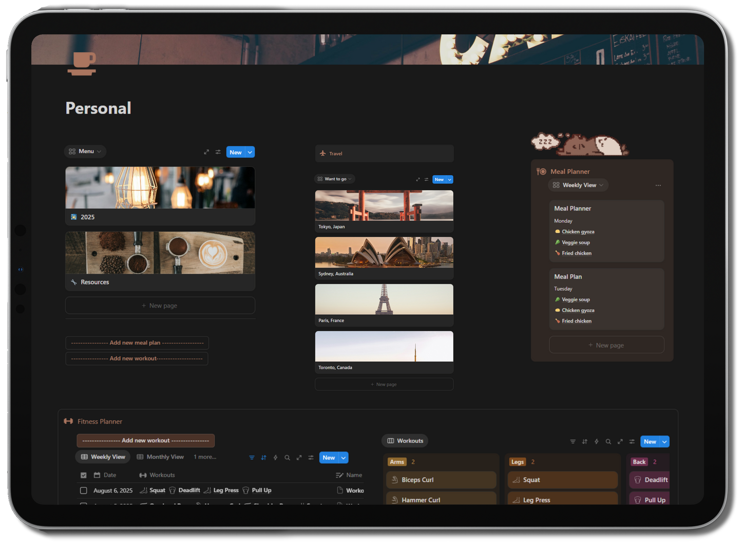 Notion Personal Life Planner