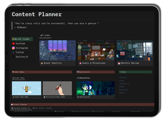 Notion Content Planner