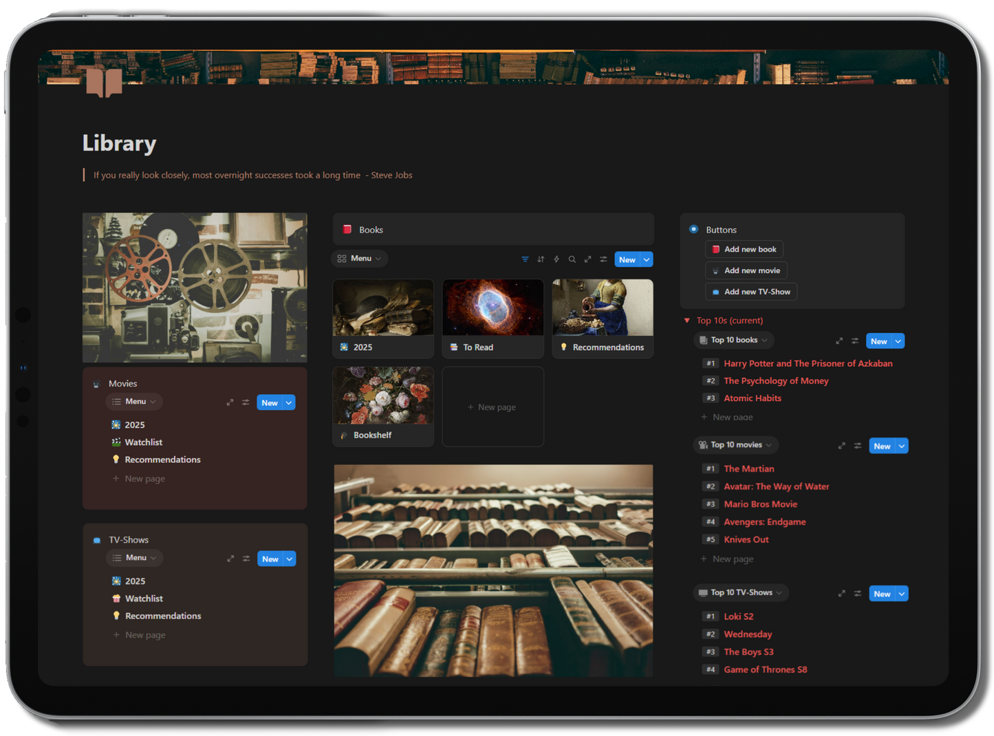 Notion Digital Library