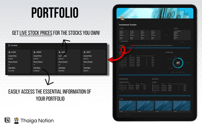 Notion Advanced Investment Tracker