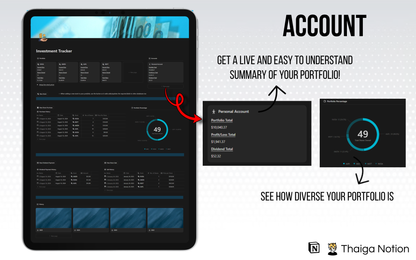 Notion Advanced Investment Tracker