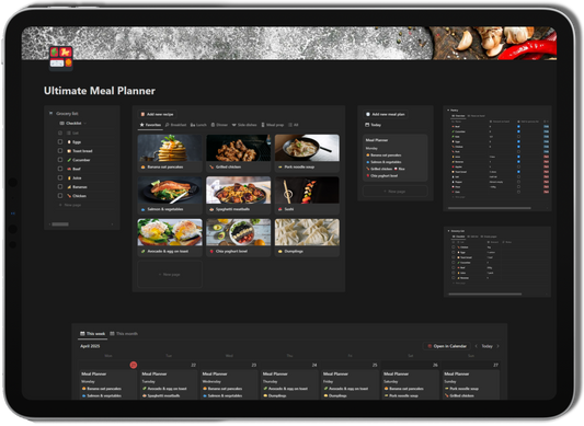 Notion Ultimate Meal Planner